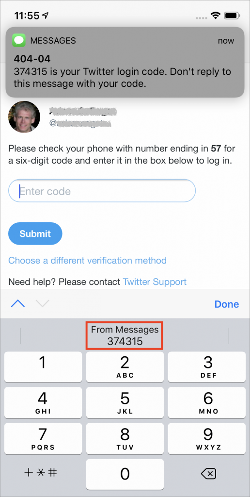 iPhone code